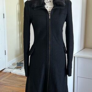 Emporio Armani Black Sheath Dress Long Sleeve Work